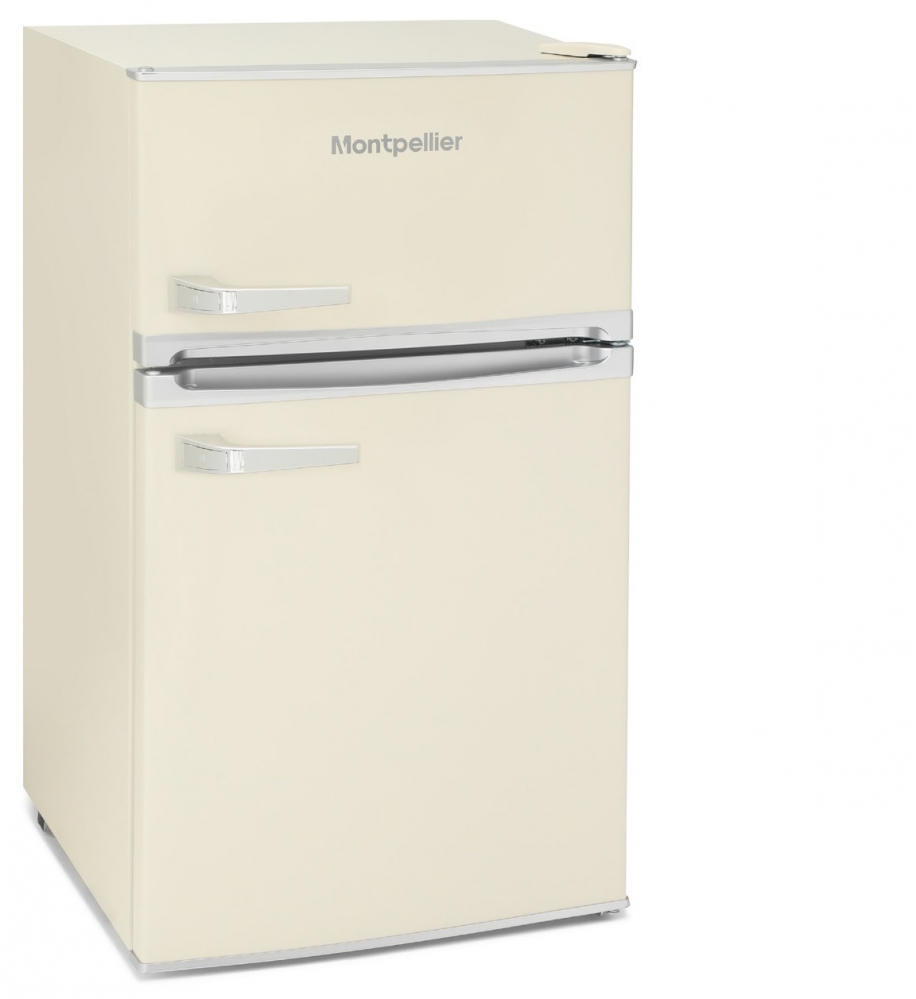 MONTPELLIER CREAM RETRO UNDER COUNTER FRIDGE FREEZER MAB2031C
