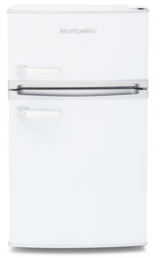 MONTPELLIER WHITE RETRO UNDER COUNTER FRIDGE FREEZER MAB2031W