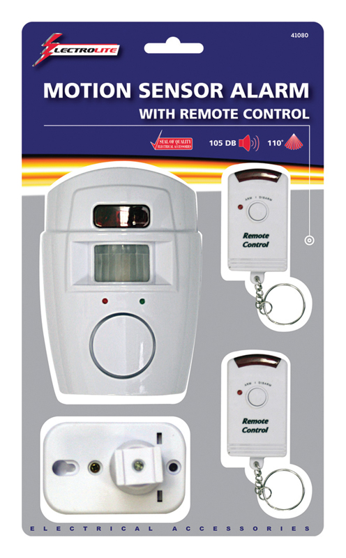 DISC - MOTION SENSOR ALARM WITH REMOTE CONTROL - 41080 - BM4108