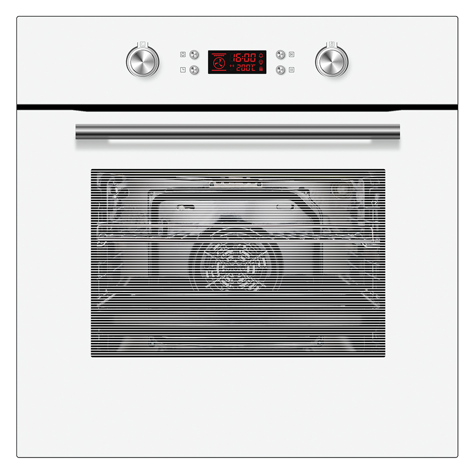 (DNO)BUILTIN MULTIFUNCTION FAN OVEN WHITE BSM60WH