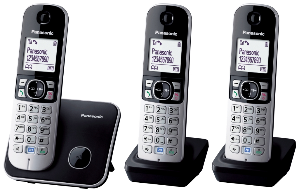 DECT TRIO CORDLESS PHONE ECO MODE KXTG6813EB PQ6813