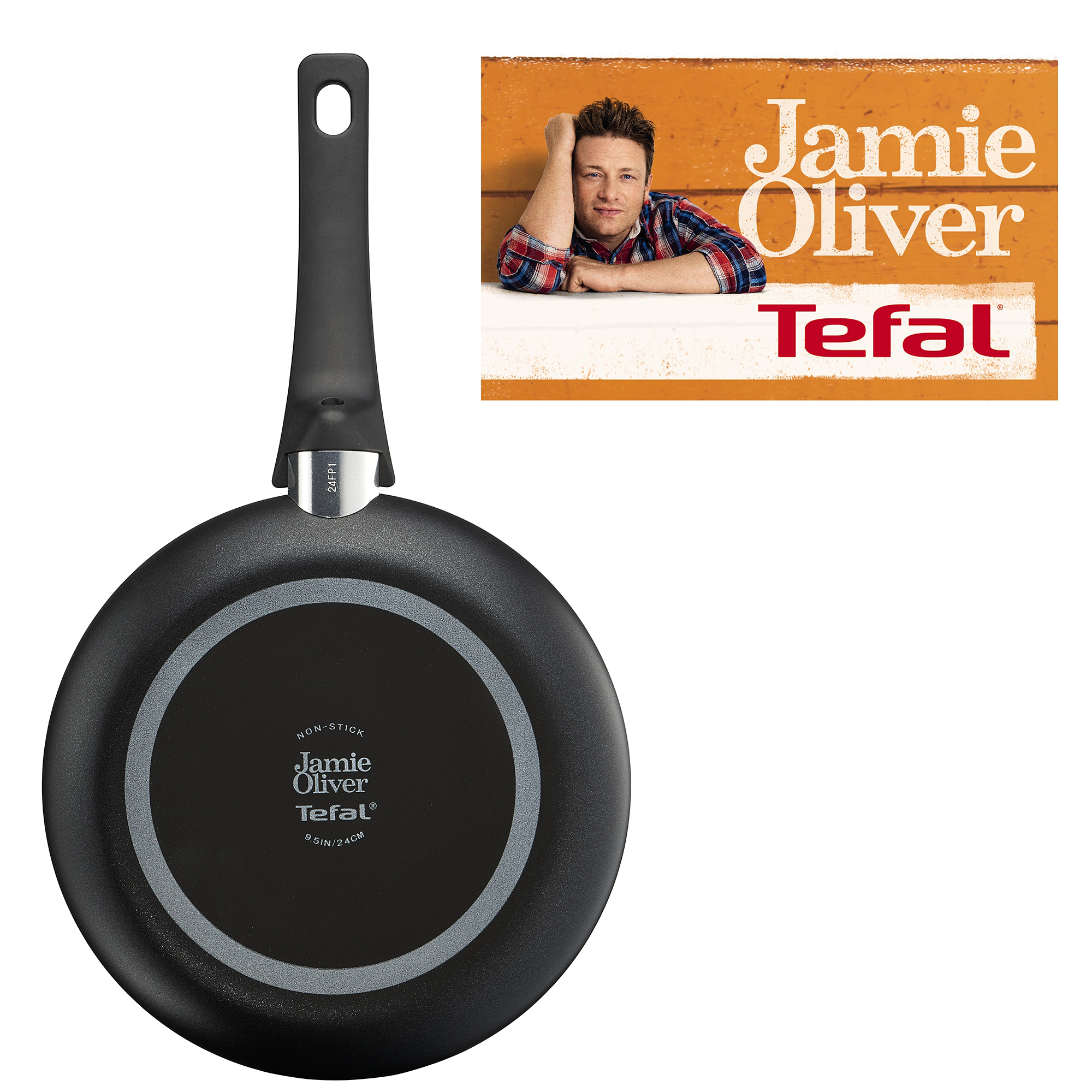 (DNO) JAMIE OLIVER NONSTICK BLACK FRYING PAN 26CM E7760545 TE7760